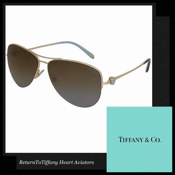 Tiffany & Co. Accessories - TIFFANY & CO TF3021 Return to Tiffany Heart Aviator Sunglasses